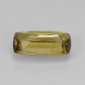 Granate con cambio de color dorado natural de 1,37 ct, corte cojín, VVS-VS