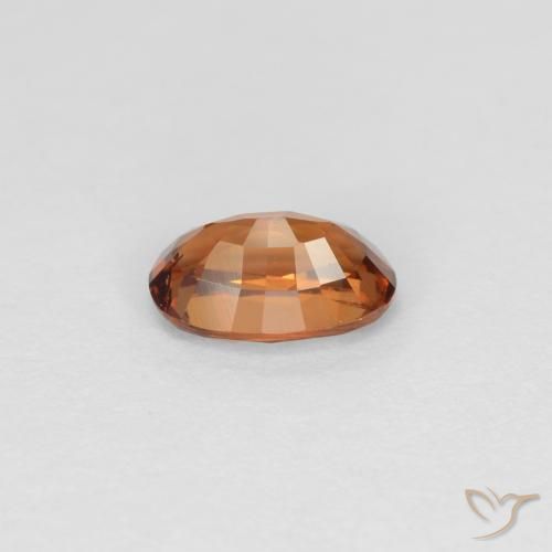 Granate con cambio de color marrón natural de 0,60 ct, corte óvalo, VS