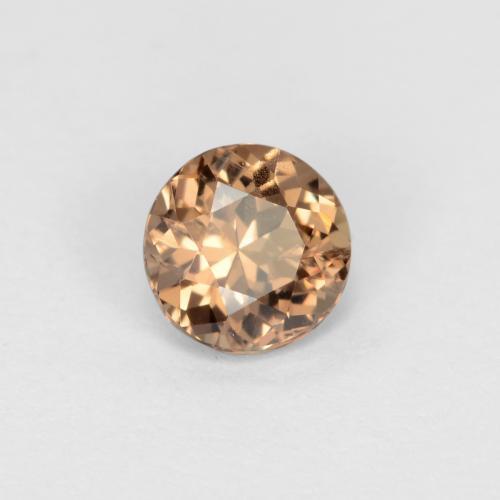 Granate con cambio de color marrón natural de 0,87 ct, corte redondo, VS