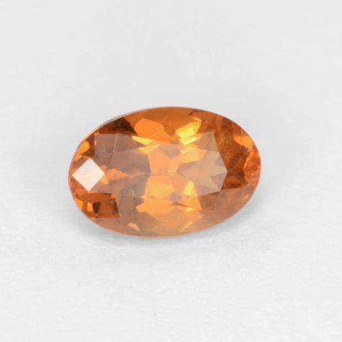 Granate con cambio de color marrón natural de 0,61 ct, corte óvalo, VS