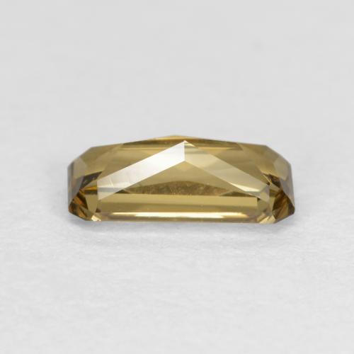 Granate que cambia de color Amarillo medio natural de 0.66 ct, corte esmeralda, VS