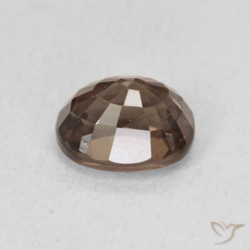 Granate que cambia de color Marrón claro medio natural de 1.57 ct, Ovalada, VVS-VS