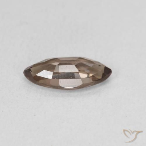Granate que cambia de color Marrón claro medio natural de 1.23 ct, Marquesa, VVS-VS