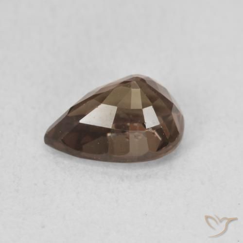 Granate que cambia de color Marrón claro medio natural de 1.23 ct, En forma de pera, VVS-VS