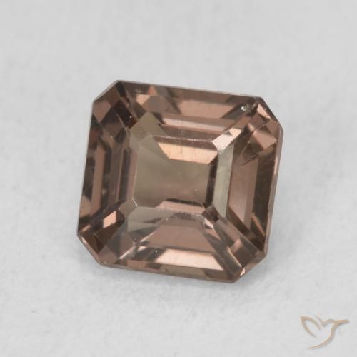 Granate con cambio de color marrón natural de 0,97 ct, corte esmeralda, VVS-VS