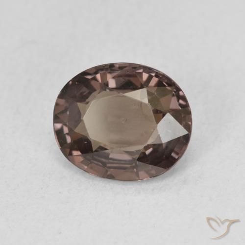 Granate que cambia de color Marrón claro medio natural de 1.76 ct, Ovalada, VVS-VS