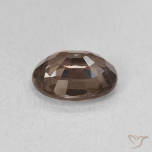 Granate que cambia de color Marrón claro medio natural de 1.76 ct, Ovalada, VVS-VS