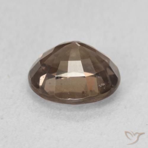 Granate que cambia de color Marrón claro medio natural de 1.24 ct, Ovalada, VVS-VS