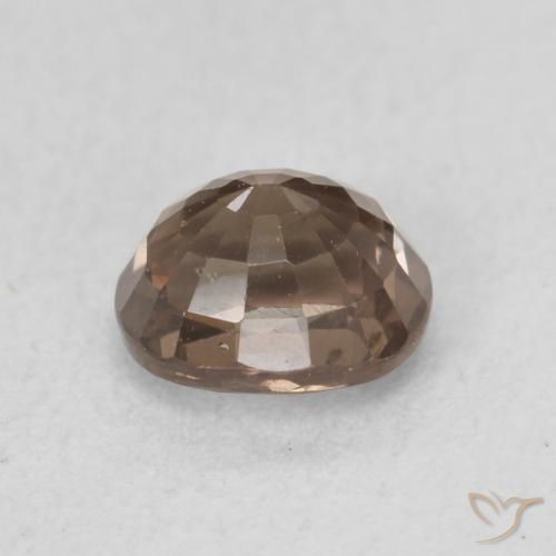 Granate que cambia de color Marrón claro medio natural de 1.07 ct, Ovalada, VVS-VS