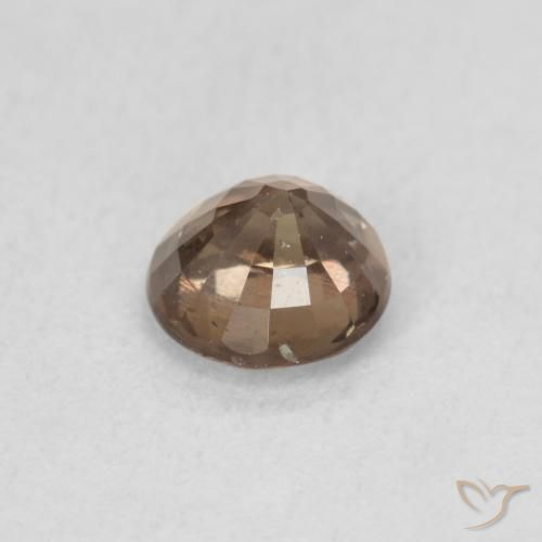 Granate con cambio de color marrón natural de 0,92 ct, corte redondo, VS
