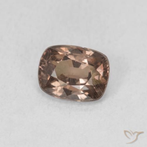 Granate que cambia de color Marrón claro medio natural de 0.98 ct, Forma Cojín, VS