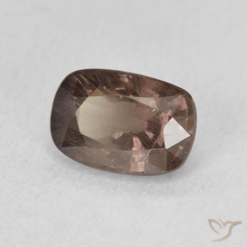 Granate que cambia de color Marrón claro medio natural de 1.58 ct, Forma Cojín, VS