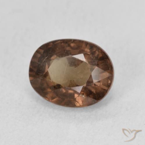 Granate que cambia de color Marrón oscuro natural de 1.89 ct, Ovalada, VS