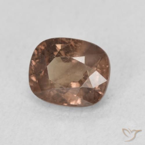 Granate que cambia de color Marrón claro medio natural de 1.00 ct, Forma Cojín, VS