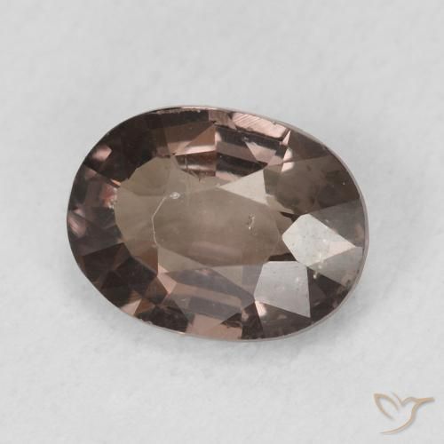 Granate que cambia de color Marrón claro medio natural de 1.18 ct, Ovalada, VS