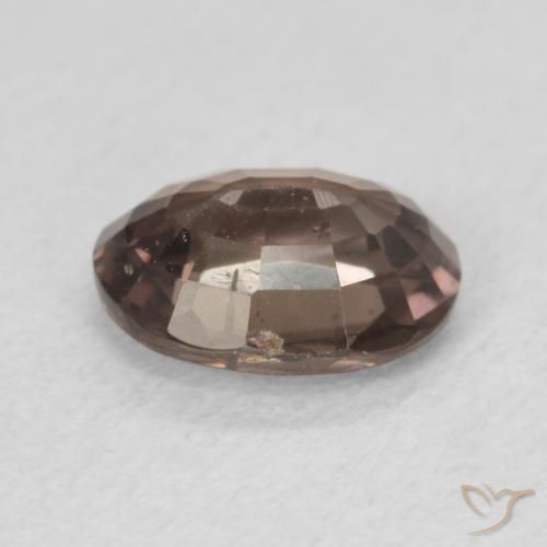 Granate que cambia de color Marrón claro medio natural de 1.18 ct, Ovalada, VS