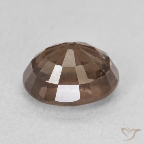 Granate que cambia de color Marrón claro medio natural de 1.65 ct, Ovalada, VS