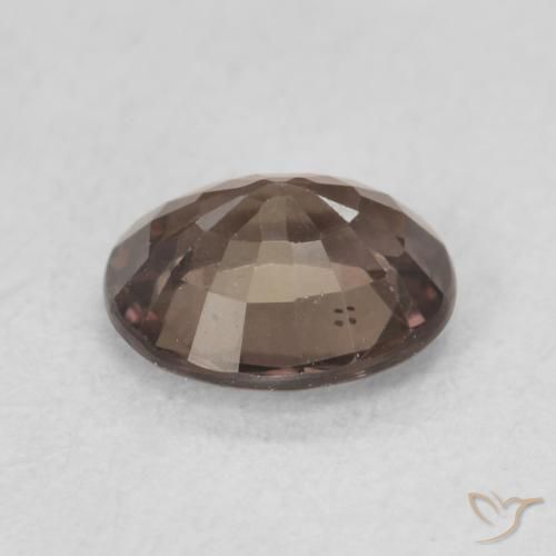 Granate que cambia de color Marrón claro medio natural de 1.15 ct, Ovalada, VS