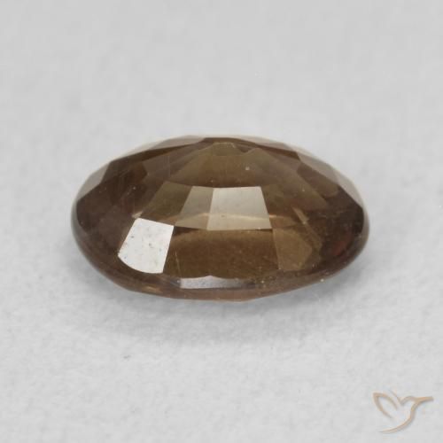 Granate que cambia de color Marrón oscuro natural de 1.16 ct, Ovalada, VS