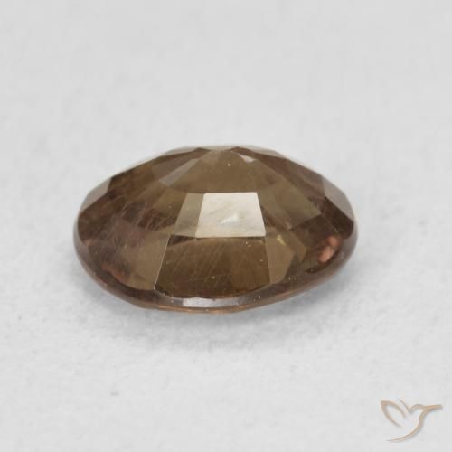 Granate que cambia de color Marrón oscuro natural de 1.01 ct, Ovalada, VS