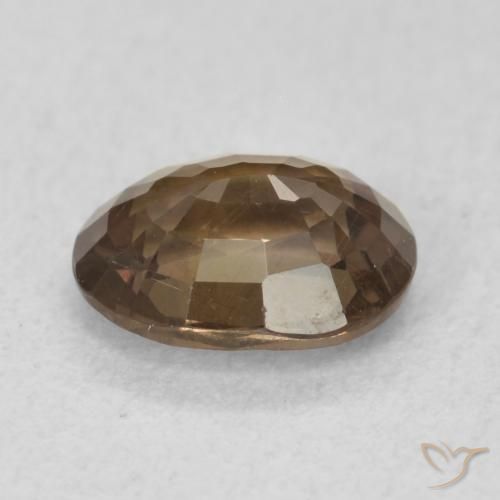 Granate que cambia de color Marrón oscuro natural de 1.26 ct, Ovalada, VS