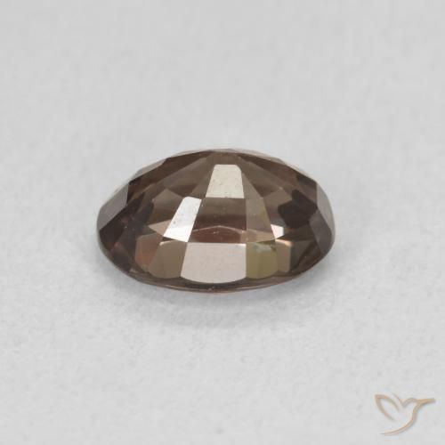 Granate con cambio de color marrón natural de 1,28 ct, corte óvalo, VVS
