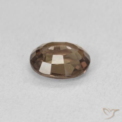 Granate que cambia de color Marrón medio natural de 1.03 ct, Ovalada, VVS