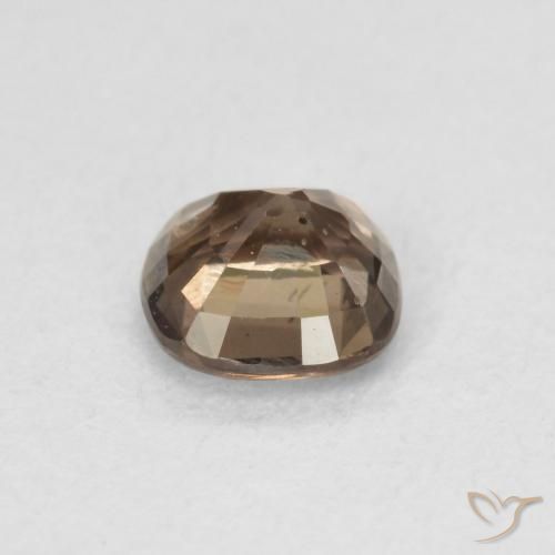 Granate que cambia de color Marrón claro medio natural de 0.93 ct, Forma Cojín, VS