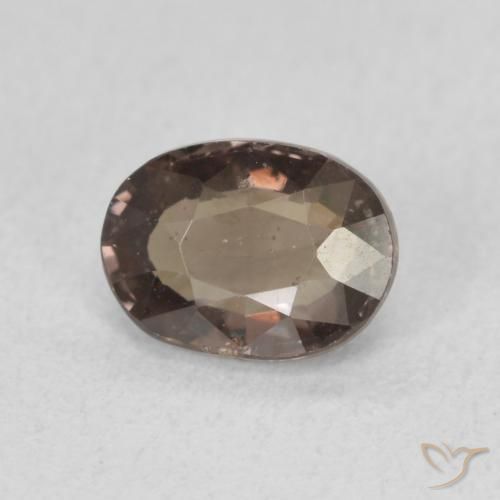 Granate que cambia de color Marrón cálido natural de 1.17 ct, Ovalada, VS