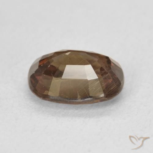 Granate que cambia de color Marrón jengibre natural de 1.62 ct, Forma Cojín, VS