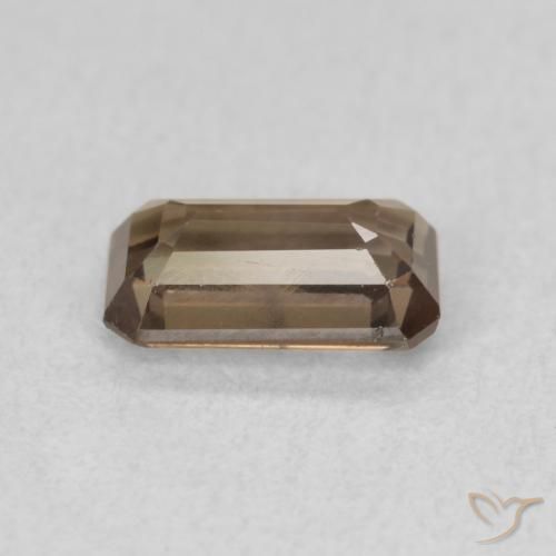 Granate que cambia de color Medium Dark-Brown natural de 1.02 ct, Corte Octágono / Esmeralda, VS