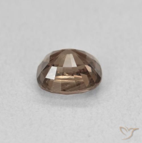 Granate que cambia de color Marrón medio natural de 0.95 ct, Forma Cojín, VS