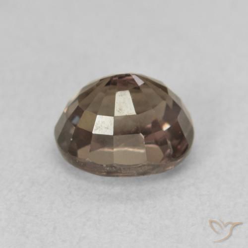 Granate que cambia de color Marrón medio natural de 1.20 ct, Ovalada, VVS