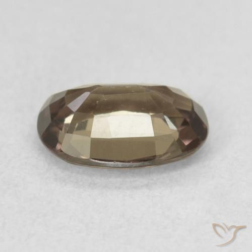 Granate que cambia de color Marrón claro medio natural de 1.07 ct, Ovalada, VVS-VS