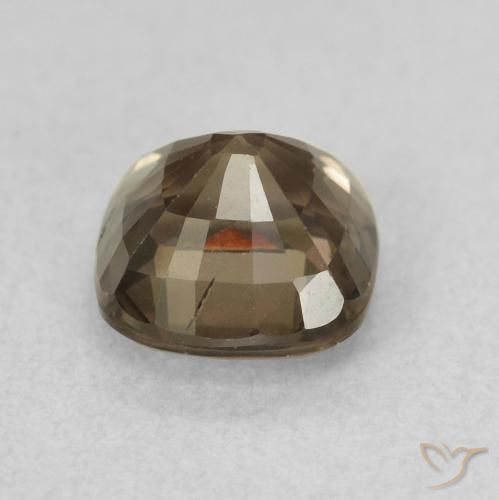 Granate que cambia de color Marrón claro medio natural de 1.13 ct, Forma Cojín, VVS-VS