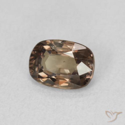Granate que cambia de color Marrón claro medio natural de 0.97 ct, Forma Cojín, VS