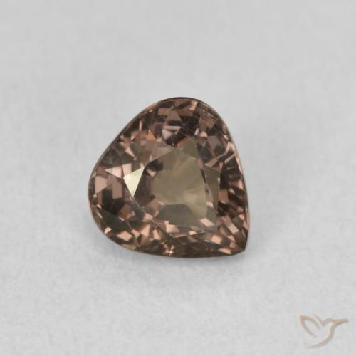 Granate que cambia de color Marrón claro medio natural de 1.00 ct, En forma de pera, VS