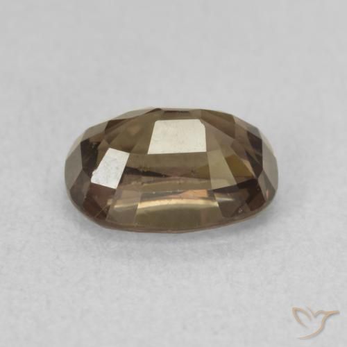 Granate que cambia de color Marrón claro medio natural de 1.52 ct, Forma Cojín, VS