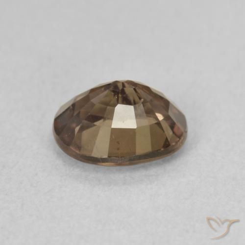 Granate que cambia de color Marrón claro medio natural de 1.16 ct, Ovalada, VS