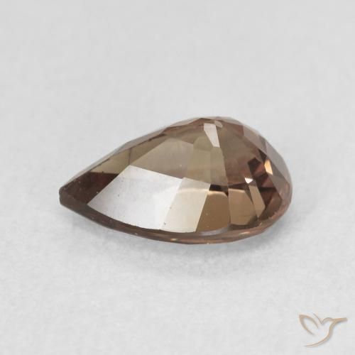 Granate que cambia de color Marrón oscuro natural de 1.27 ct, En forma de pera, VS