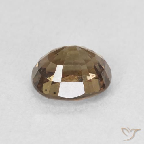 Granate que cambia de color Marrón oscuro natural de 0.94 ct, Ovalada, VS