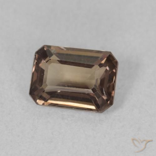 Granate que cambia de color Marrón oscuro natural de 1.08 ct, Corte Octágono / Esmeralda, VVS-VS