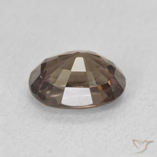 Granate que cambia de color Marrón oscuro natural de 1.47 ct, Ovalada, VVS-VS