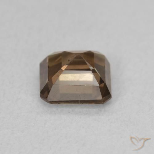 Granate que cambia de color Marrón oscuro natural de 1.32 ct, Corte Octágono / Esmeralda, VS