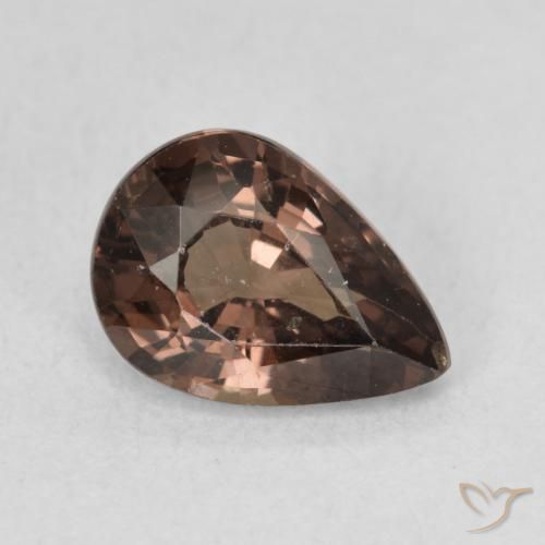 Granate que cambia de color Marrón claro medio natural de 1.81 ct, En forma de pera, VS