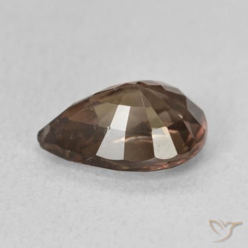 Granate que cambia de color Marrón claro medio natural de 1.81 ct, En forma de pera, VS