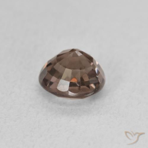 Granate que cambia de color Marrón claro medio natural de 1.15 ct, Redondo, VS