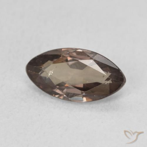 Granate que cambia de color Marrón claro medio natural de 1.09 ct, Marquesa, VS-SI
