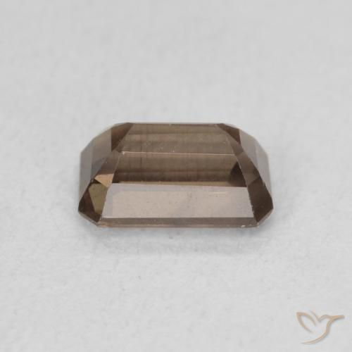 Granate que cambia de color Marrón claro medio natural de 1.24 ct, Corte Octágono / Esmeralda, VVS-VS