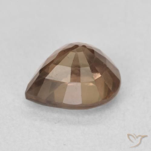 Granate que cambia de color Marrón oscuro natural de 1.37 ct, En forma de pera, VS